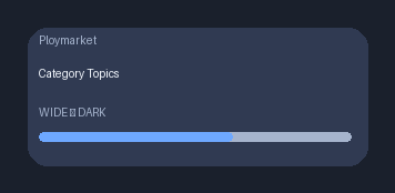 Polymarket Category Topics desktop widget preview